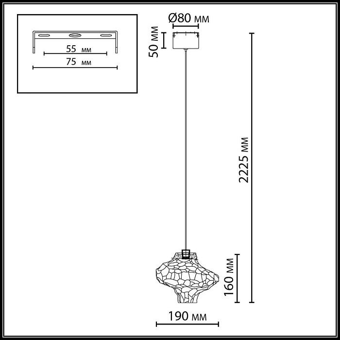 ODEON LIGHT 5107/3L
