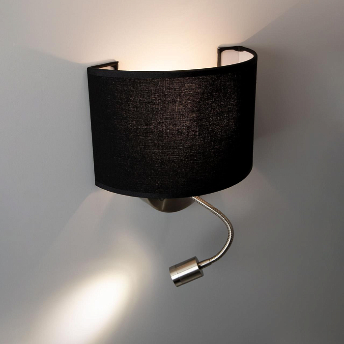 CL704305 Декарт Круг Хром.Мат+Черн. Св-к Наст. Бра светодиодное  CL704305