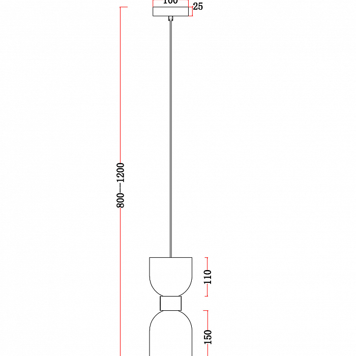 Светильник одинарный Freya FR5203PL-01BS