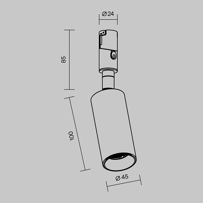 Трековая система Technical TR201-1-10W3K-M-B