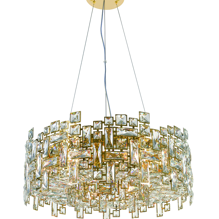 Люстра NewRgy 6055E/8A GOLD+CLEAR