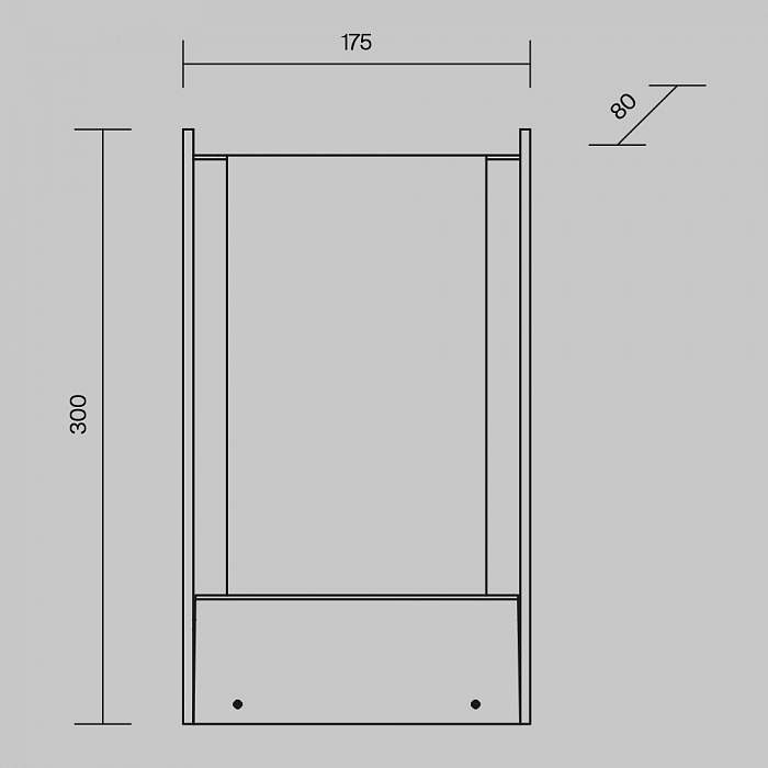 Уличный светильник Outdoor O445FL-L20GF3K