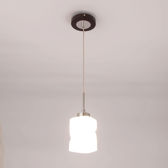 CL126112 Берта Хром+Венге Св-к Подвес Светильник одинарный  CL126112