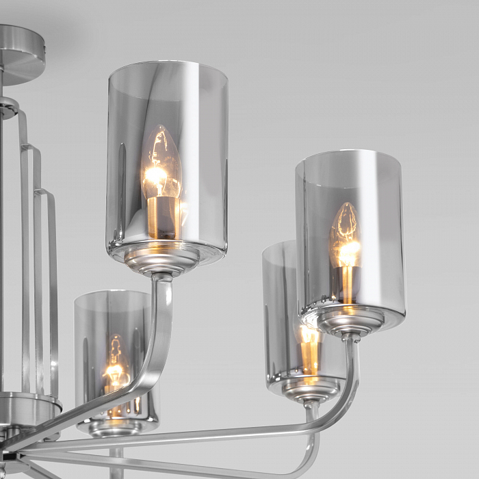 Люстра Eurosvet 60138/8 сатин-никель