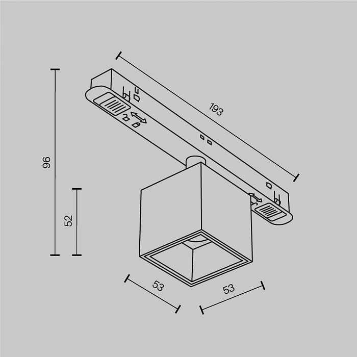 Трековая система Technical TR133-2-7W3K-BS