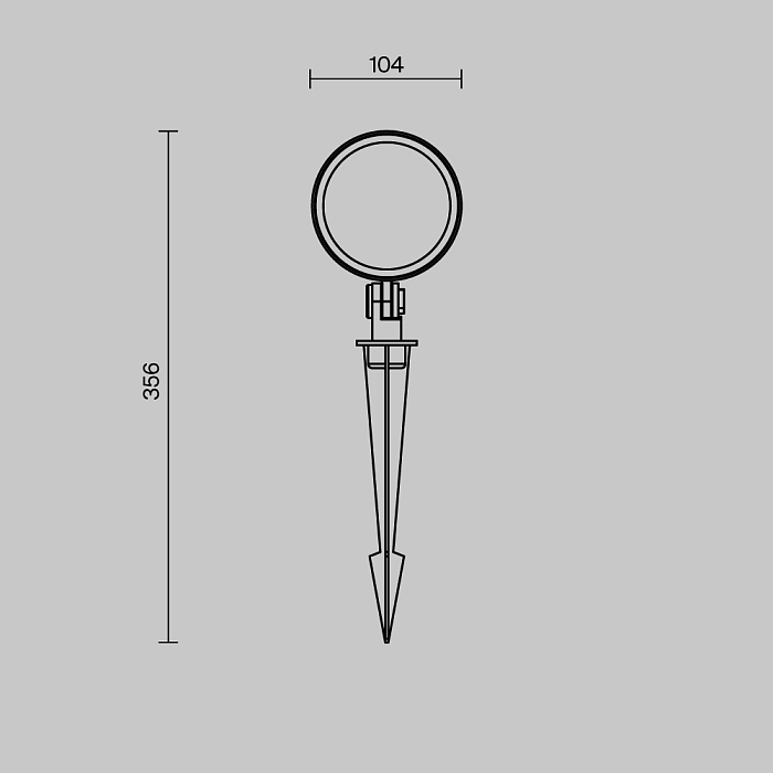 Уличный светильник Outdoor O495FL-L25B3K