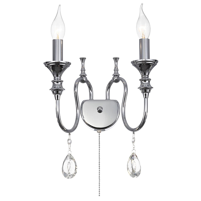 CL437321 Рига Хром Св-к Бра Бра на 2 лампы  CL437321