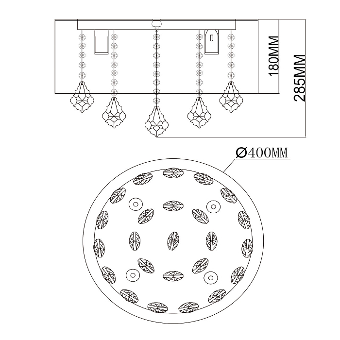 Люстра потолочная MW-Light 465015904