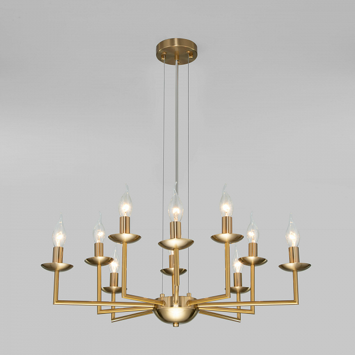Люстра подвесная Eurosvet 60150/10 латунь