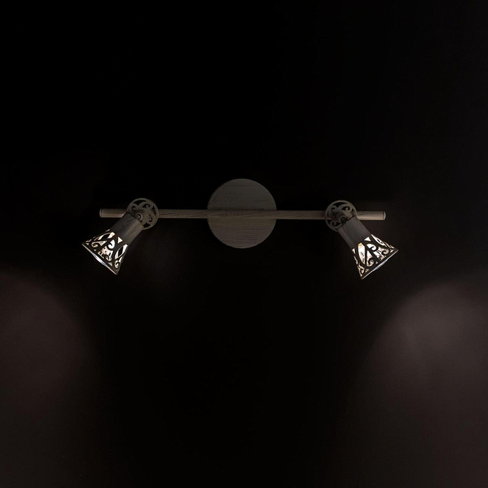 CL519525 Винон Крем+Зол. св-к Наст.-Потол. Спот на 2 лампы  CL519525