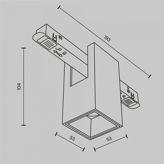 Трековая система Technical TR121-4-7W-DS-W