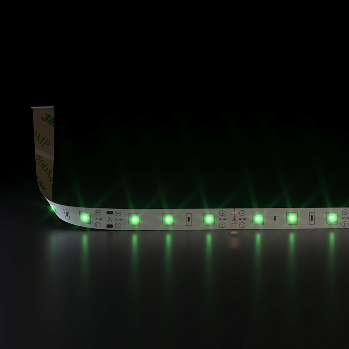 Светодиодная лента Elektrostandard Лента светодиодная 12V 4,8W 60Led 2835 IP20 зеленый, 5м