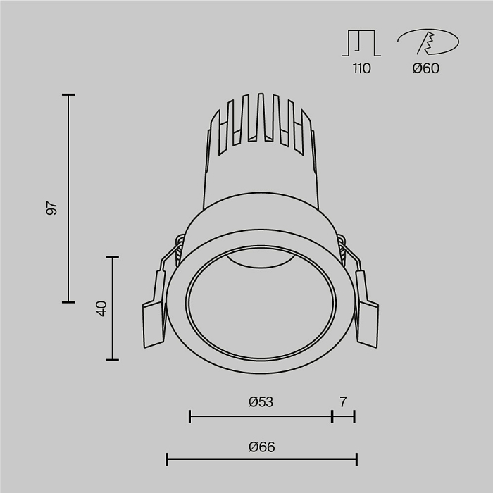 Светильник Technical DL116-10W-4K-W