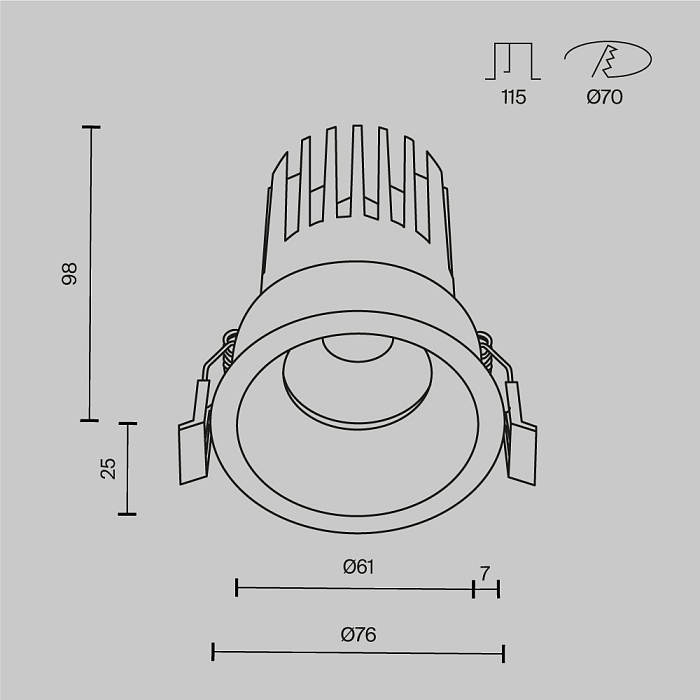 Светильник Technical DL117-15W-4K-W