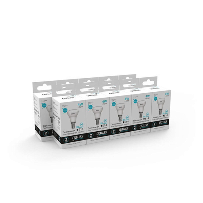 63124 Лампа Gauss Elementary R39 4W 300lm 4100K Е14 LED 1/10/50 Лампочка GAUSS 63124_GAUSS