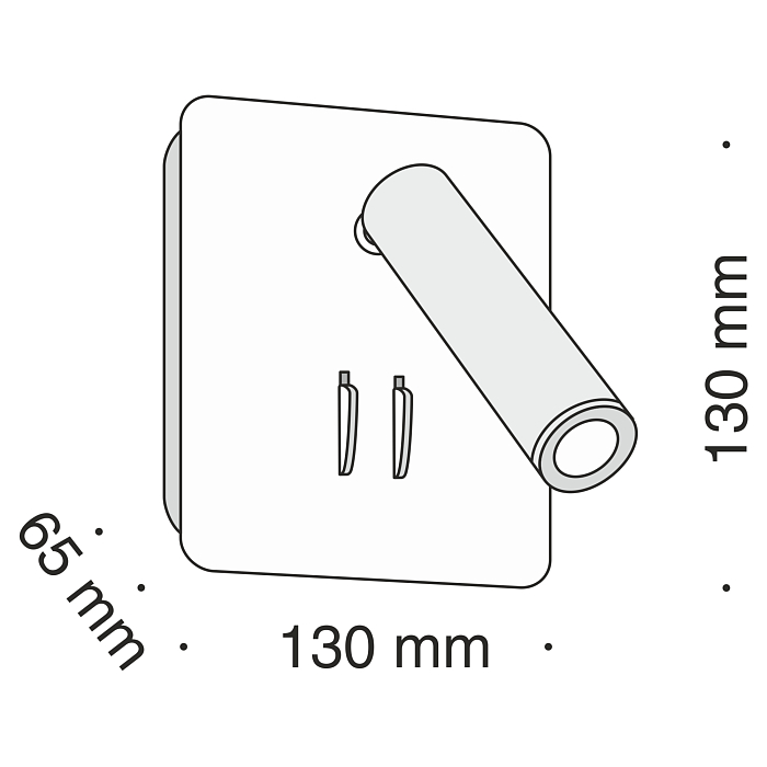 Бра на 1 лампу Technical C175-WL-01-6W-B