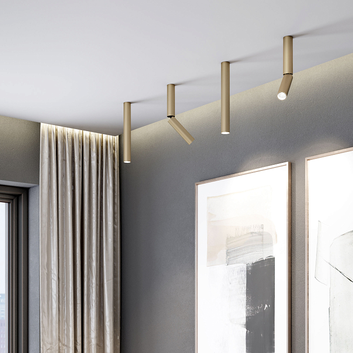 Накладной светодиодный светильник Pika 25030/LED 6W 4200K латунь Светильник Elektrostandard 25030/LED 6W 4200K латунь