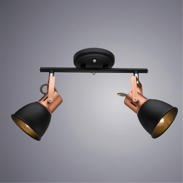 Спот на 2 лампы ARTE LAMP A1677PL-2BK