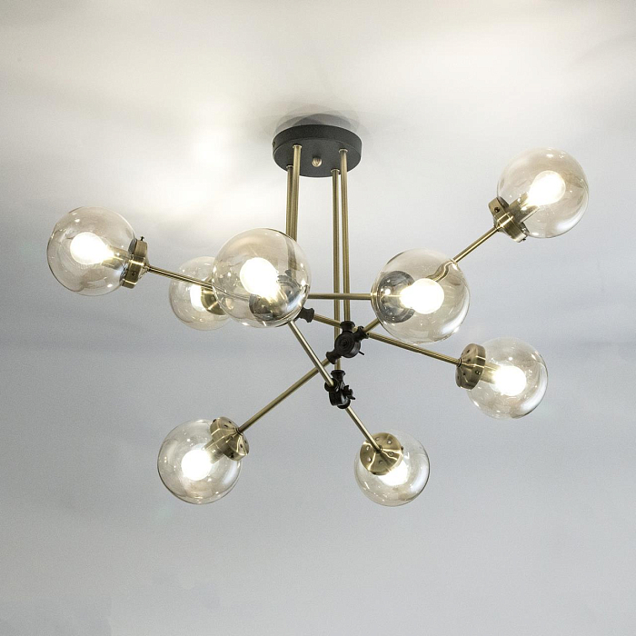 CL105185 Планета Черн+Дымч. Св-к Люстра Люстра на штанге  CL105185