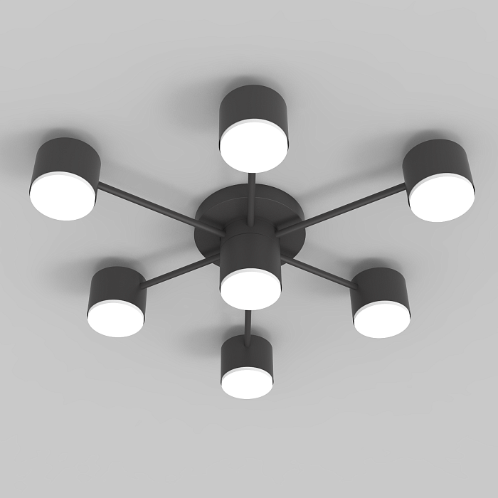 Люстра NewRgy CL-BLACK DOT-R001-GX53*7 BK