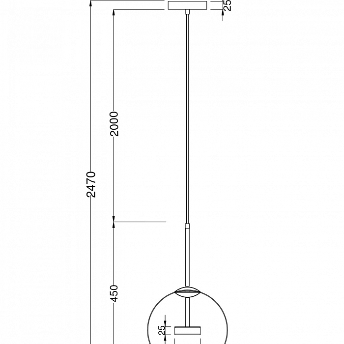 Светильник одинарный Maytoni MOD055PL-L12G3K