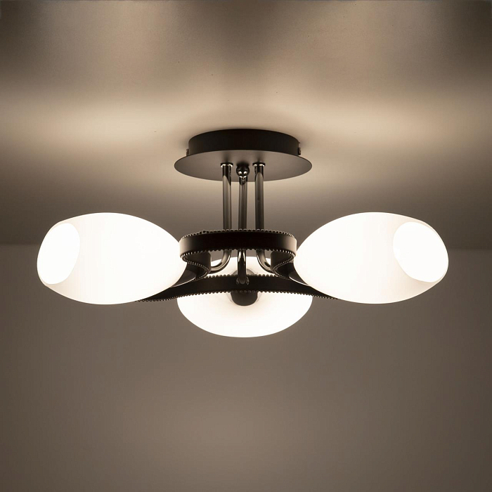 CL131132 Октава Темный+Хром Люстра Люстра потолочная  CL131132