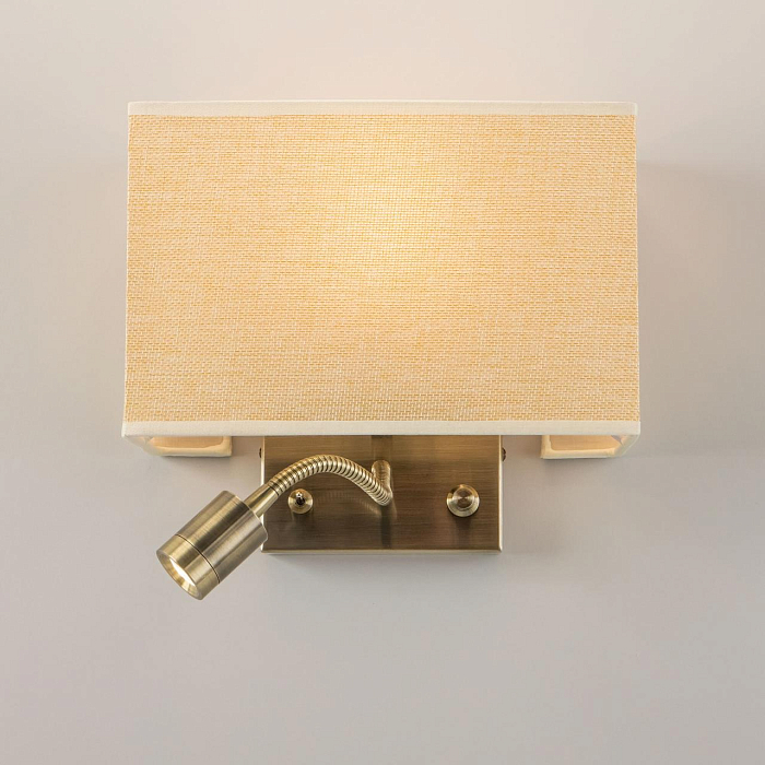 CL704303 Декарт Стар.Бронза+Песочный Св-к Настенны Бра светодиодное  CL704303