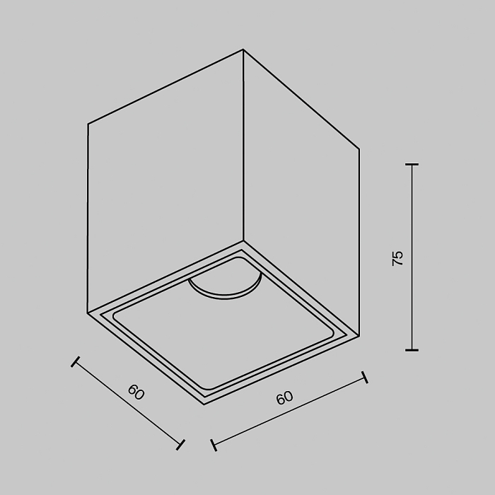 Светильник Technical C065CL-8W4K-SQ-WB