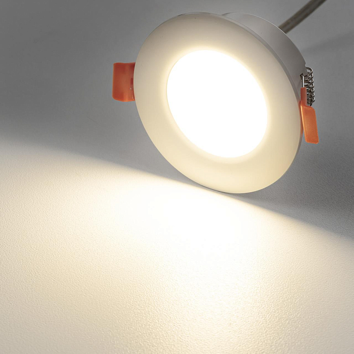 CLD008010 Акви Белый Св-к Встр. 5W*3500K Светильник встраиваемый  CLD008010