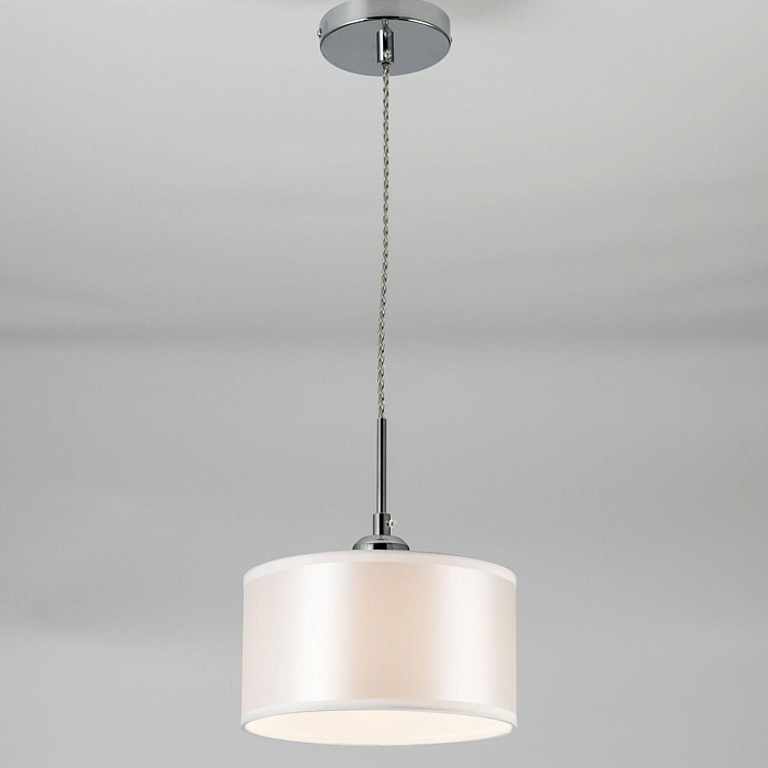 CL466110 Эвита Хром+Белый Св-к Подвес Светильник одинарный  CL466110