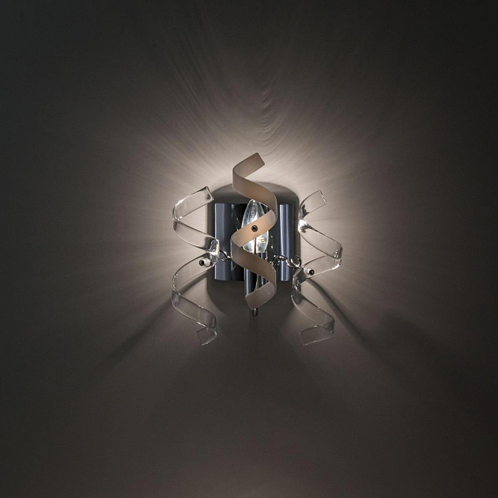 CL222321 Рандом Хром+Прозр+Бел Св-к Бра Бра на 1 лампу  CL222321