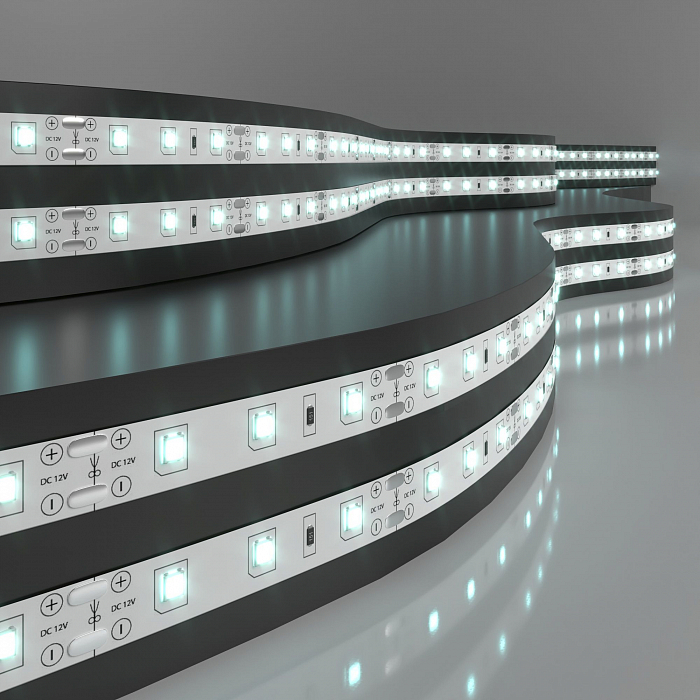 Светодиодная лента для помещений Elektrostandard Набор светодиодной ленты 12V 4,8W 60Led 2835 IP20 холодный белый, 5м