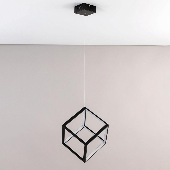 CL719201 Куб Черный Св-к Подвес, LED 30W*4000K Светильник светодиодный  CL719201
