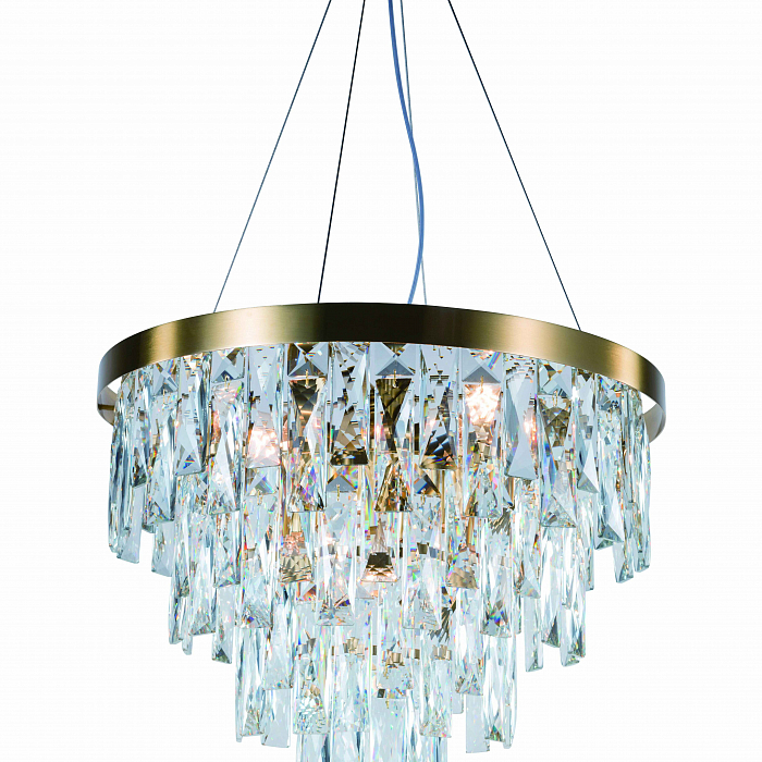 Люстра NewRgy 5729P/8A PLATING BRASS+CLEAR