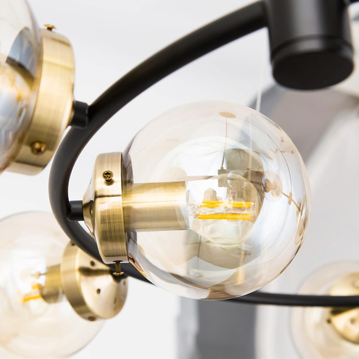 CL105195 Планета Черн+Дымч. Св-к Люстра Люстра подвесная  CL105195