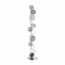5416/68FL L-VISION ODL_EX23 155 хром/разноцветный металл/стекло Торшер LED 68W 4000K CARAMELLA Торшер светодиодный ODEON LIGHT 5416/68FL