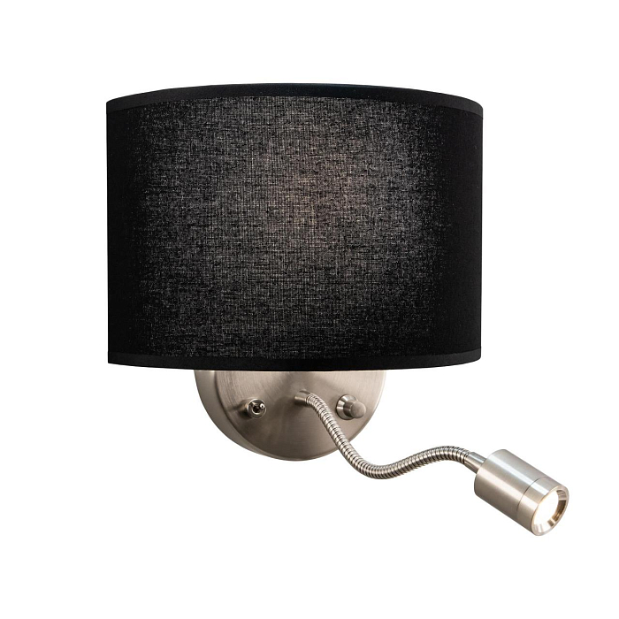 CL704305 Декарт Круг Хром.Мат+Черн. Св-к Наст. Бра светодиодное  CL704305