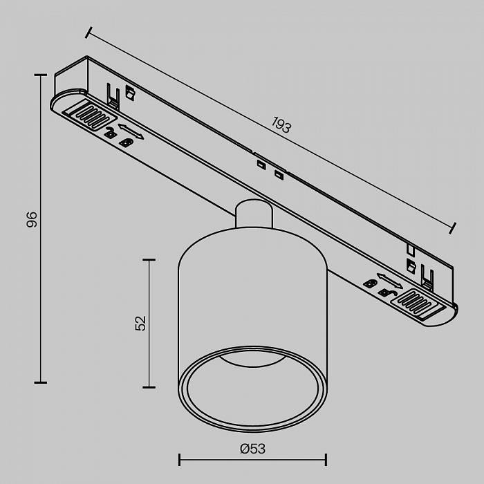 Трековая система Technical TR132-4-7W-DS-B