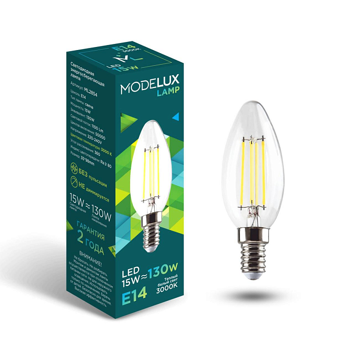 MODELUX Lamp ML2854- С35-15W-Е14-3000