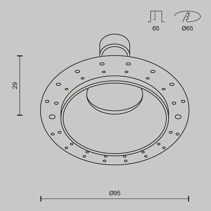 Светильник Technical DL126-GU10-TRS-B