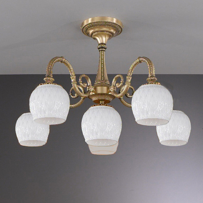 Люстра La Lampada PL 539/5+1.44 WHITE