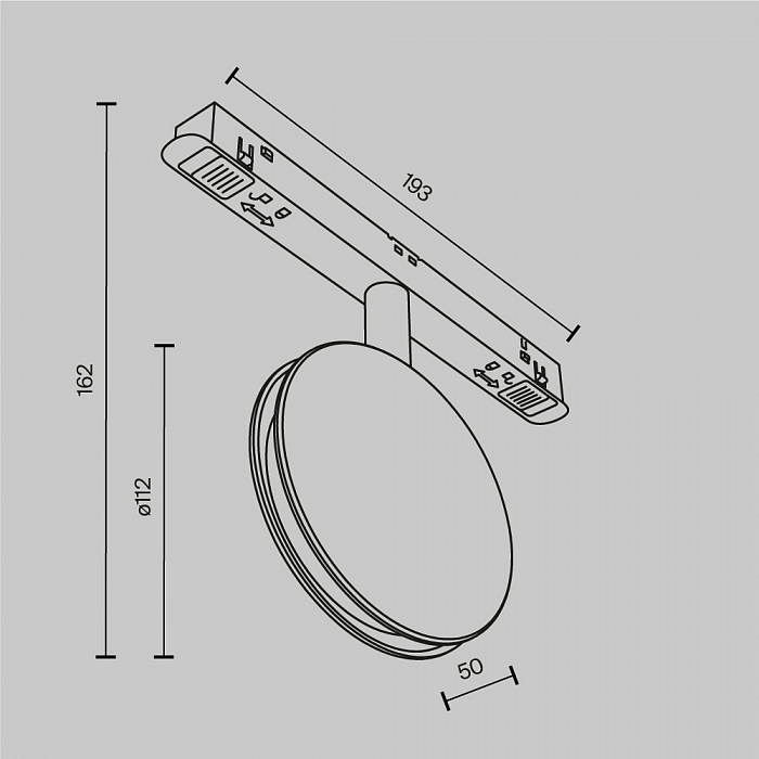 Трековая система Technical TR090-4-6W-DS-B