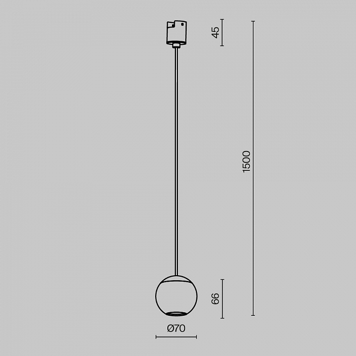 Трековая система Technical TR165-1-8W3K-M-B