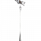 Вешалка BOGACHO 25004 Айс(БЛ)-БЛ-Айс(БЛ) Подставка: Цвет Айс(БЛ), скульптура: АСр - цвет Античное серебро, ковка: цвет Античное серебро, 27009 Античное серебро(АСр)