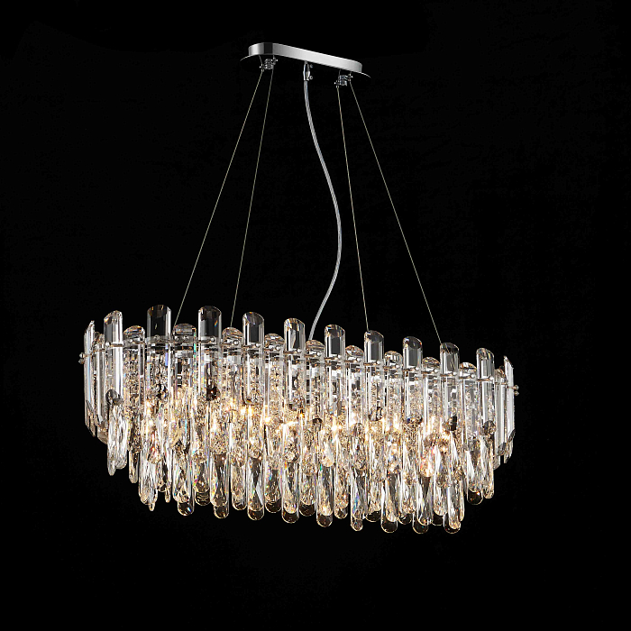 Люстра NewRgy NW076-L800*W300*H290 OVAL CHROME