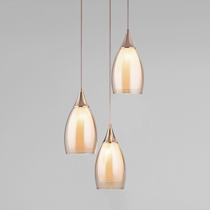 Люстра тройной Eurosvet 50085/3 золото