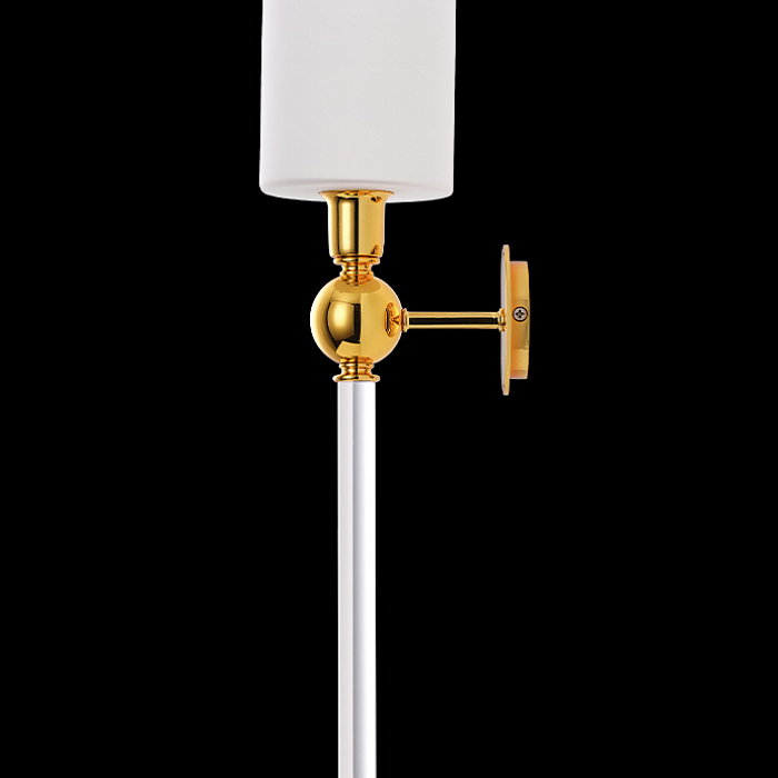Бра Crystal Lux MIRABELLA AP1 GOLD/WHITE