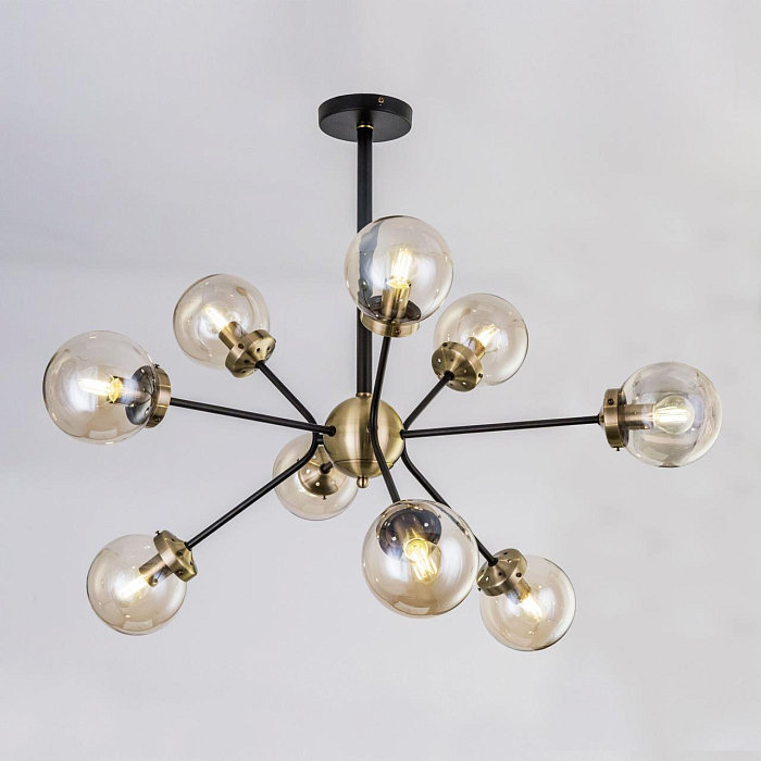 CL105295 Планета Черн+Дымч. Св-к Люстра Люстра на штанге  CL105295