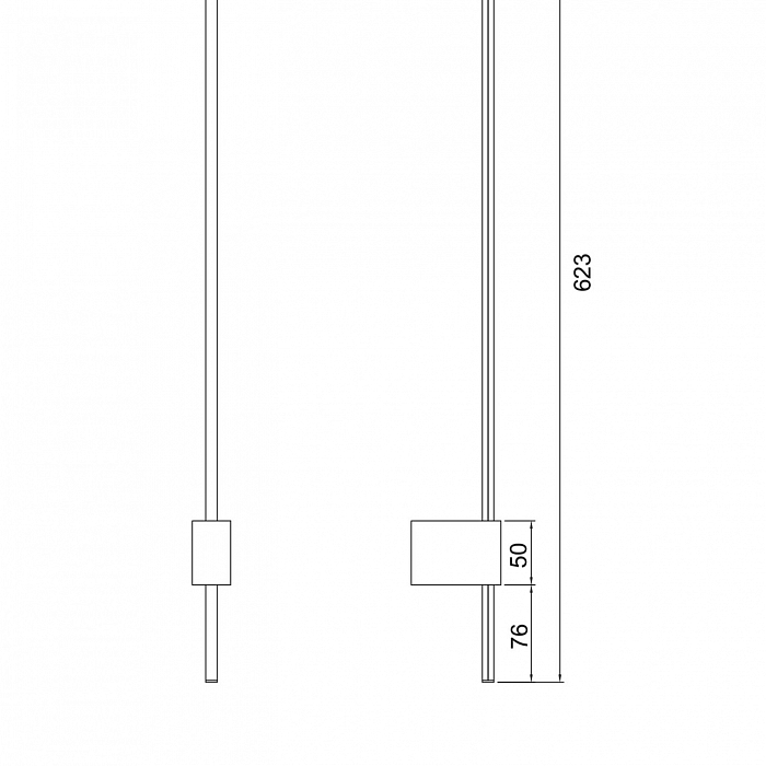 Бра светодиодное Technical C070WL-L6GB3K