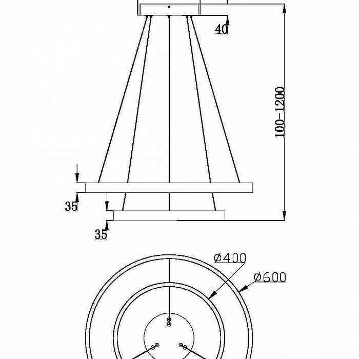 Светильник Maytoni MOD058PL-L55BS3K